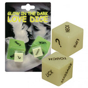 DADI DELL' AMORE DICE "GLOW-IN-THE-DARK"