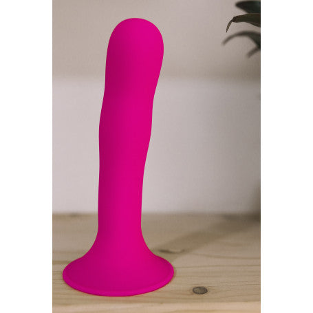 DILDO CON VENTOSA HITSENS 4 FUCSIA